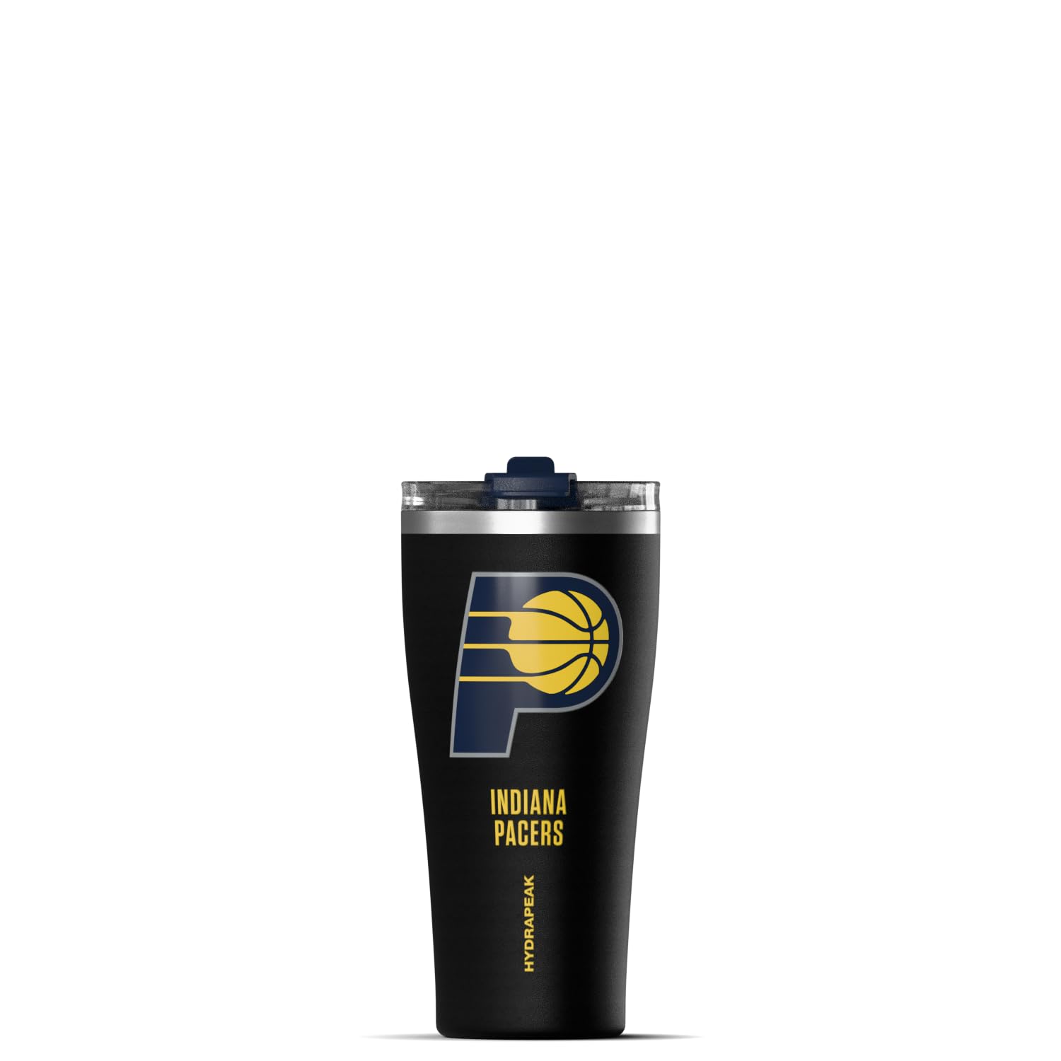 Hydrapeak NBA Officially Licensed Indiana Pacers Roamer 30oz Vacuum Insulated Stainless Steel Tumbler with 2-in-1 Flip &amp; Straw Lid, Spill-Proof, Cup Holder Friendly Design