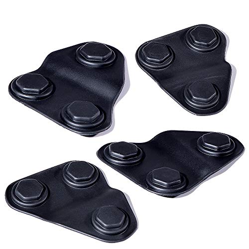 AstraDepot Door Lock Screw Protector Protection Bolts Cover Trim Compatible with 2018-2021 Jeep Wrangler JL JLU / 20-21 Jeep Gladiator JT (Matte Black, 4X)