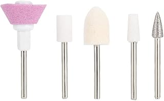 5 peças Brocas de unhas para unhas acrílicas Brocas de unhas de metal cerâmico Máquina de manicure pedicure pedicure manicure pedicure uso em salão doméstico