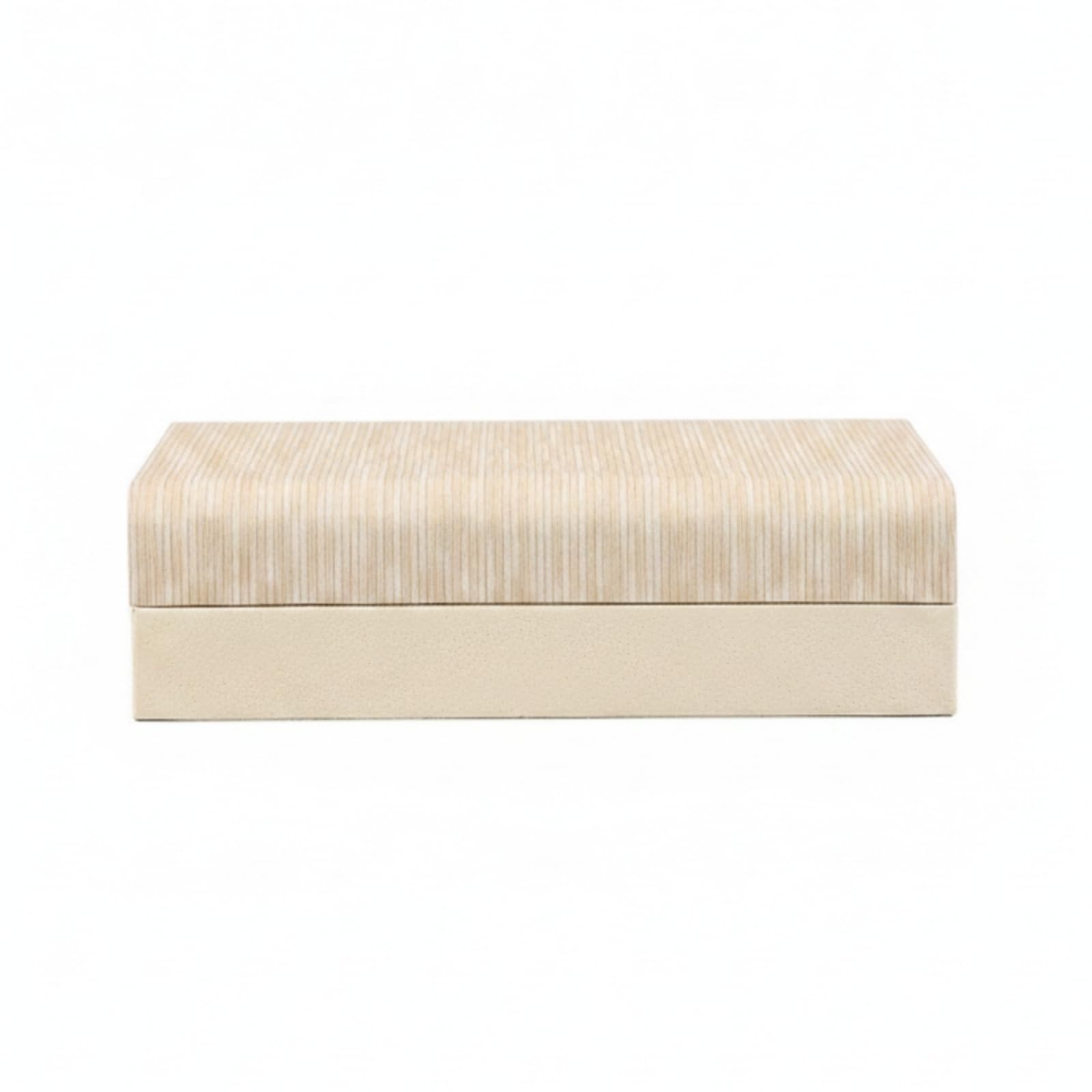 Caja Almacenamiento Rectangular corativo Caja con Tapa con Bisagras Compacto para Dormitorio, Pequeño 25x15.5x7cm