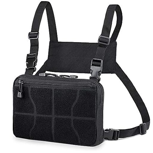 WYNEX Recon Kit Bag, Tactical Combat Chest Pack Molle Vest Bags Mochila Delantera Mochila Daypack Gancho Frontal y Panel de Bucle | Ya disponible en tu tienda friki favorita! En mundofriki.es!