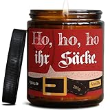 LUSTIGES WEIHNACHTSGESCHENK: Die perfekte Weihnachts-Deko Kerze, um eine Wohnung aufzupeppen. Mit dieser frechen Kerze kannst du deinen Besuchern, ob beste Freundin, Mama, Kollegin, deinem besten Freund, Papa oder Kollegen, ein großes Grinsen ins Gesicht zaubern.