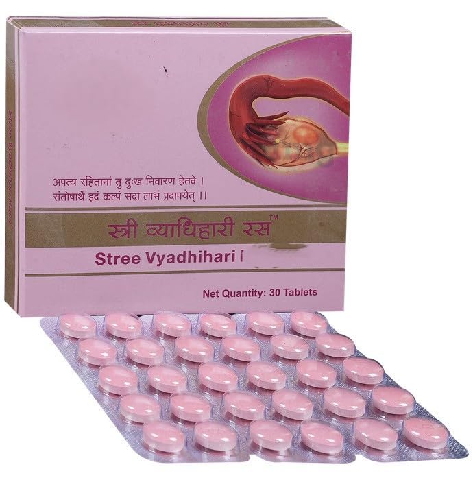 Stree Vyadhihari Rasa Herbal Supplement for Women, 30 Tablets | Menstrual Wellness & Hormonal Support, Traditional Ayurvedic Formulation, Daily Female Care, Pack of 1-image-48