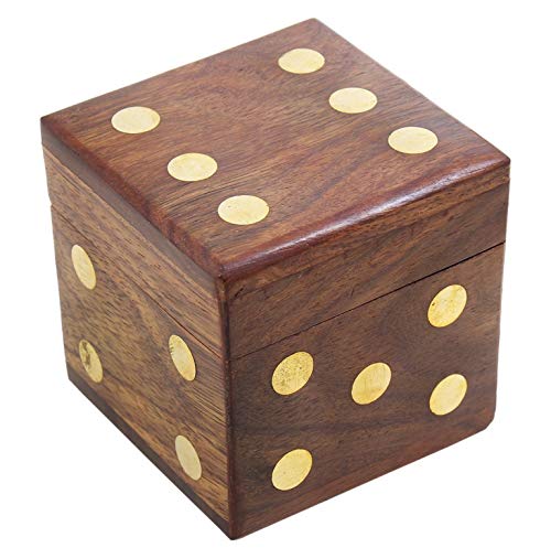 Simran-Handicrafts-Wood-Dices-Casino-Wooden-Storage-Box-Brown-Set-of-5