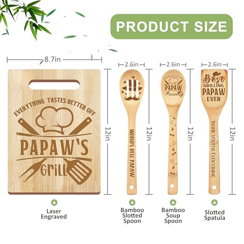 50% Off Papaw Kitchen Gift Set - Wooden Board & Apron