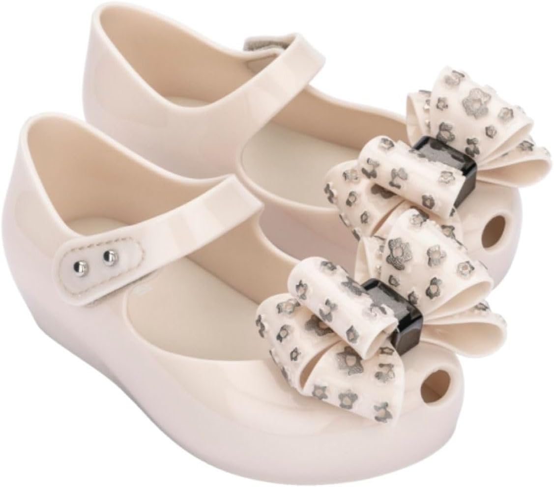 mini melissa Ultragirl X Peep Toe Mary Jane Flats for Little Kids