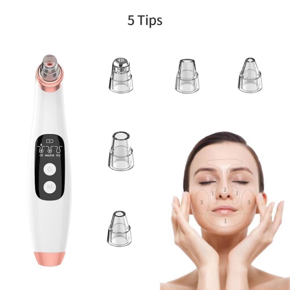 Rimozione visiva dei Punti Neri con microcamera Acne Pelle Morta Pulizia Profonda Punti Neri Forte Dispositivo di aspirazione del Vuoto