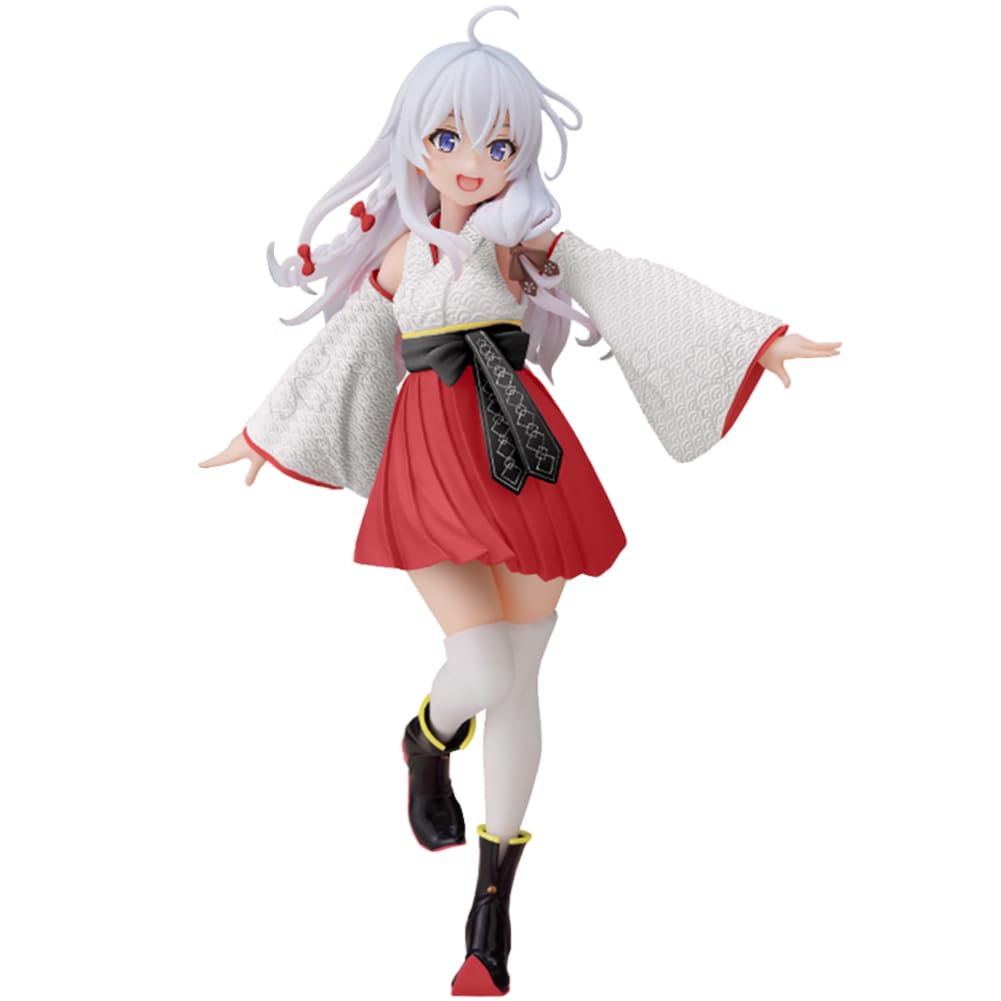 Zhongkaihua Elaina Figure Kimono Edition Standing Position PVC Statue Elaina Anime Girl Figure Model Desktop Ornaments,20cm