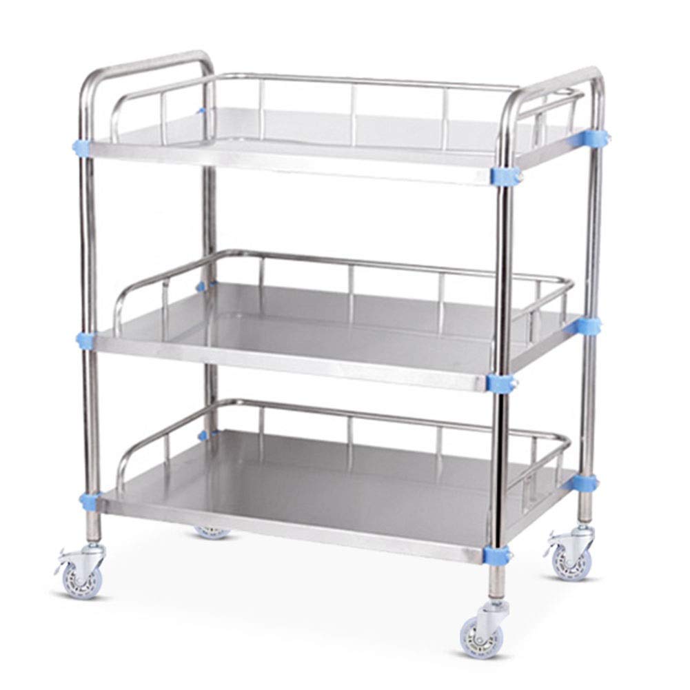 Buy AIYE Utility Carts 3Shelf Medical Trolley Stainless Steel Trolley