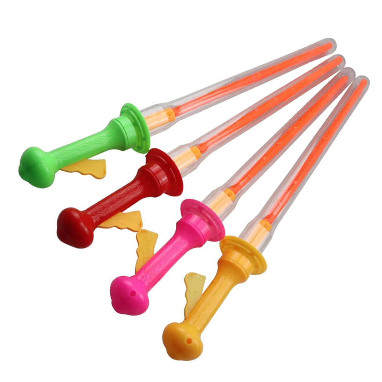 JOINPAYA Giant Bubble Wand Sword Kids: 4PCS 16.90X2.16X2.16in Childrens Bubble Maker Sticks Garden Party for Outdoor Play Parties Beach Activities Random Color