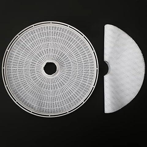 Kispog Reusable Dehydrator Sheets for Nesco Dehydrator, 5 Pcs/Set Premium Non-Stick Silicone, Round 13in Cover