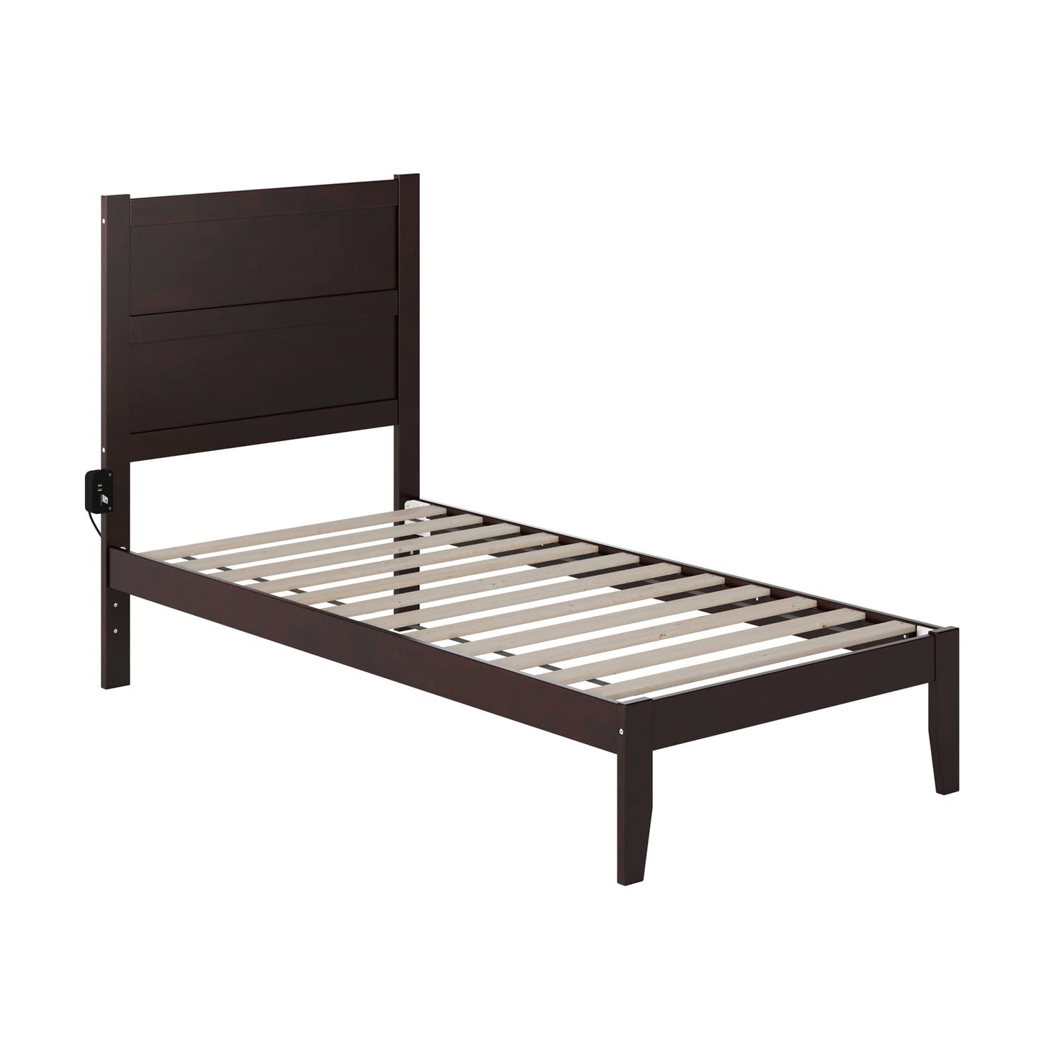 AFI NoHo Twin Size Platform Bed with Charging Station in Espresso (HEADBOARD ONLY)