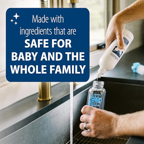 Image of Dr. Brown's Bottle & Dish Soap for Baby Bottles and Baby Accessories, Plant-Derived, Fragrance-Free, 16 Fl Oz (Pack of 6)