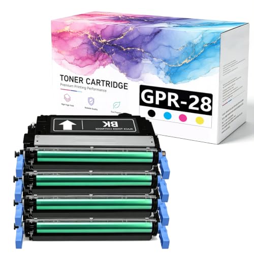 Cartouche de toner GPR28 pour Canon LaserJet C1022 et C1030 en pack de 4