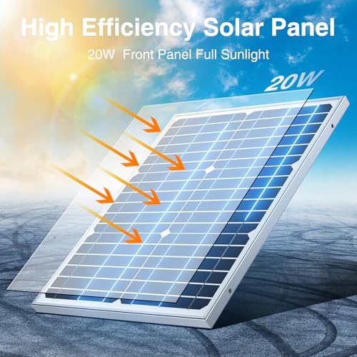 Sun Energise Solar Powered Exhaust Fan Pro, 20 W Solar Panel + 8 Inch High Speed Exhaust Fan with Anti-backflow Valve, Wall Mount Ventilation & Cooling Vent for Greenhouse, Shed, Chicken Coop, Garage - Thumbnail 3