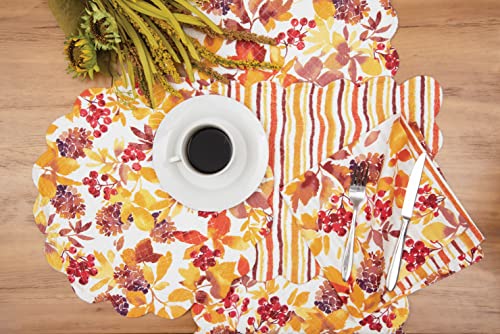 Set de 6 Servilletas de Tela Cuadradas Naranja C&F Home miniatura 5