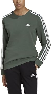 adidas Essentials 3-Stripes Womens Fleece Sweatshirt M