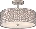 Quoizel CKCF1717OS Confetti Semi-Flush Ceiling Lighting, 3-Light, 300 Watts, Old Silver (12" H x 17" W)