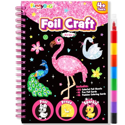 FUNNYB&G Foil Art Craft for Kids - Christmas Crafts Gift