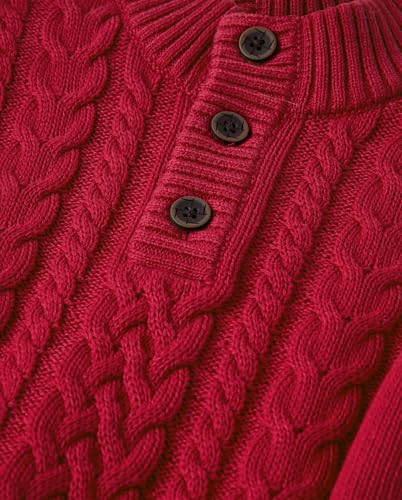 Gymboree Baby Girls' and Toddler Quarter Button Cable Knit Pullover Sweater2