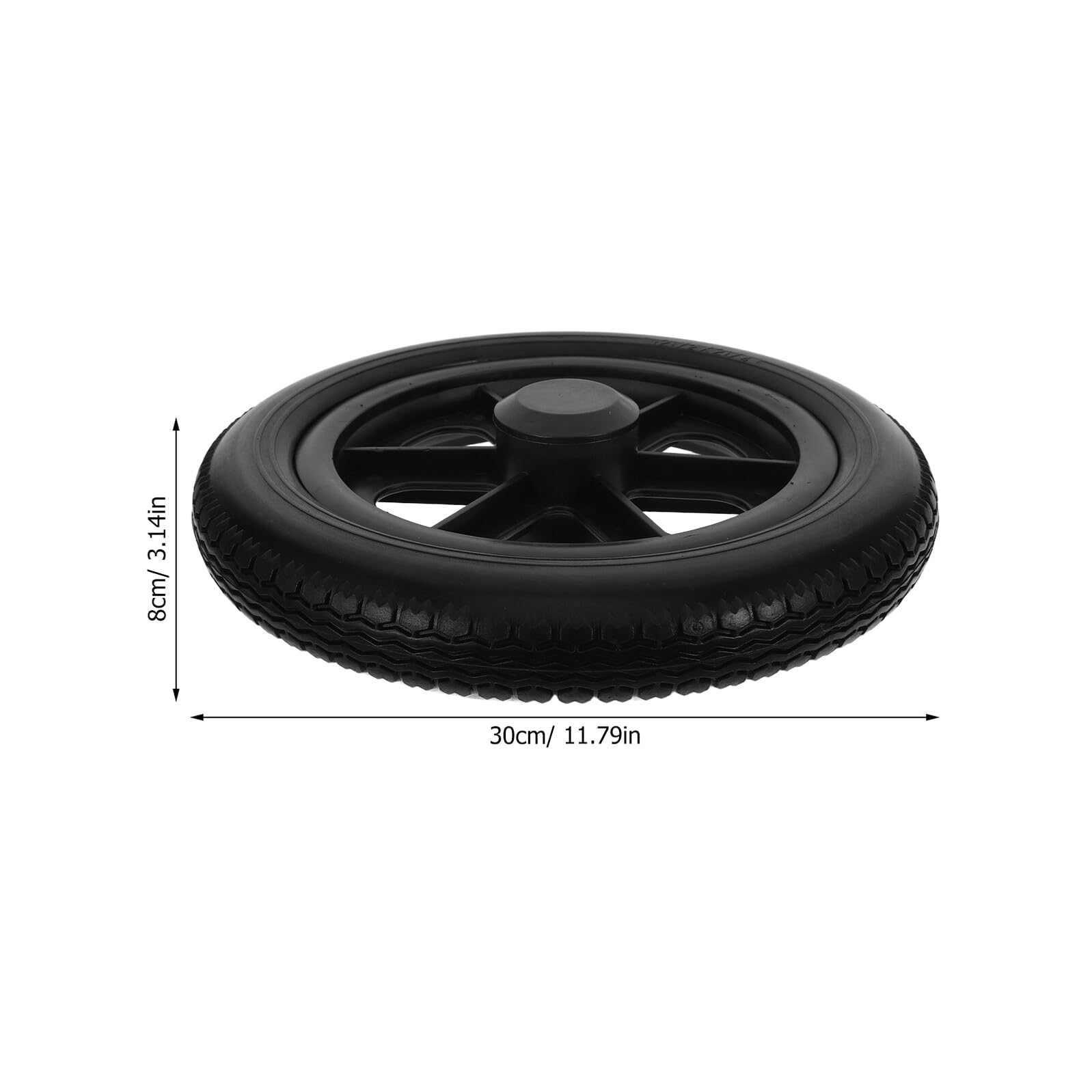 HEMOTON Rueda Trasera de Repuesto de 12 Pulgadas para Silla de Ruedas Neumático de Pu Espuma Ligera y Resistente para Uso al Aire Libre y Paseos Largos