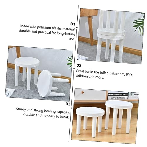 TIDTALEO 1 Peça Banqueta Infantil Para Crianças Banqueta Redonda Para Chuveiro Banqueta Para Sala De