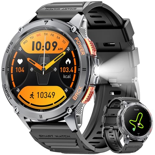 超特価 最強オールインワンスマートウォッチ新品未開封早い者勝ち Amazon | スマートウォッチ【2025 最新デザイン 軍用規格 AMOLED画面