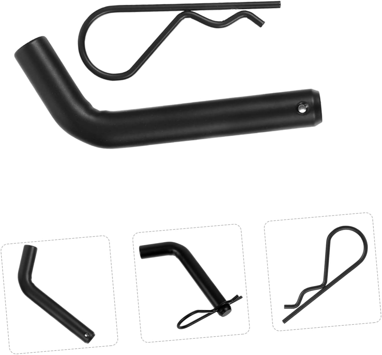 Angoily 5/8 Inch Trailer Receiver Hitch Lock Pin 2Pcs Iron Black