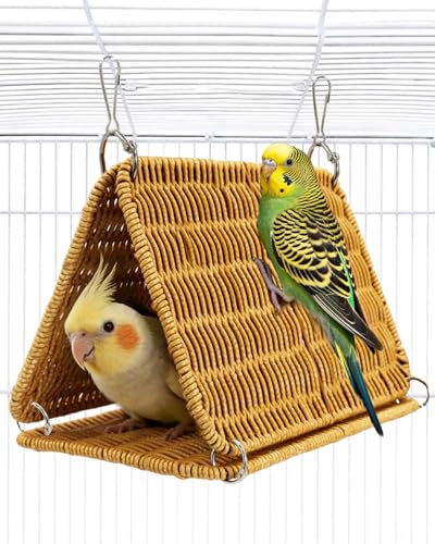 Image of Chewproof Steel Frame Cockatiel Bird Nest for Cage for Medium Parrots