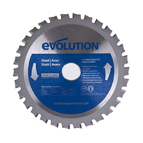 Evolution Power Tools 14BLADEST Blade for Cutting Mild Steel For Circular and Chop Saws No Heat No Burrs & Virtually No Sparks Carbide-Tipped TCT Blade For Cold Metal Cutting14-Inch x 66-Toot product thumbnail 2