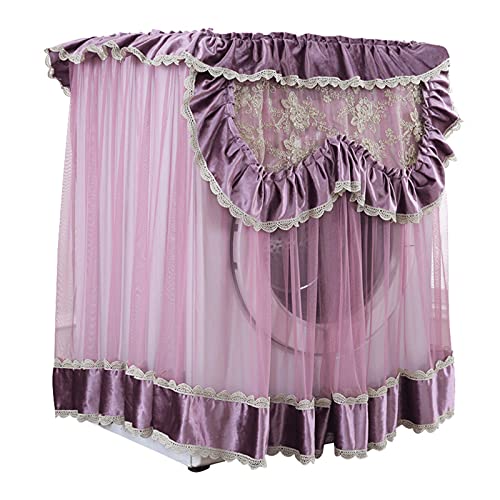 Washing Machine Lace Cover Washer and Dryer Protector for Indoor Top Load and Front Load Machine,