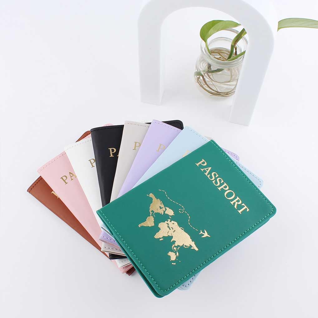10 fundas protectoras para pasaportes de identificación de viaje, tarjetas de crédito, funda para pasaportes, color rosa, Juego de 2 (café), as description, como se muestra en la