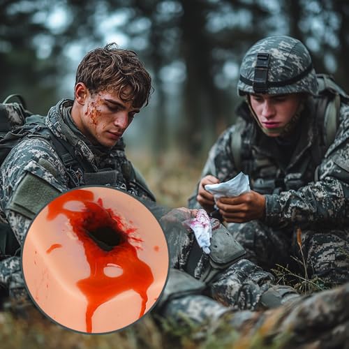 Image of SimCoach Wound Packing Trainer, Stop the Bleeding Kit for Wound Dressing Training, Wound Simulation Kit