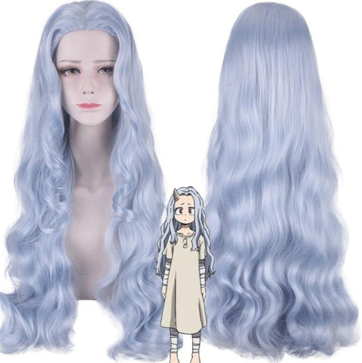 80CM Anime My Hero Academia Eri Women Long Curly Wig Cosplay Costume Boku no Hero Academia Heat Resistant Hair Wigs