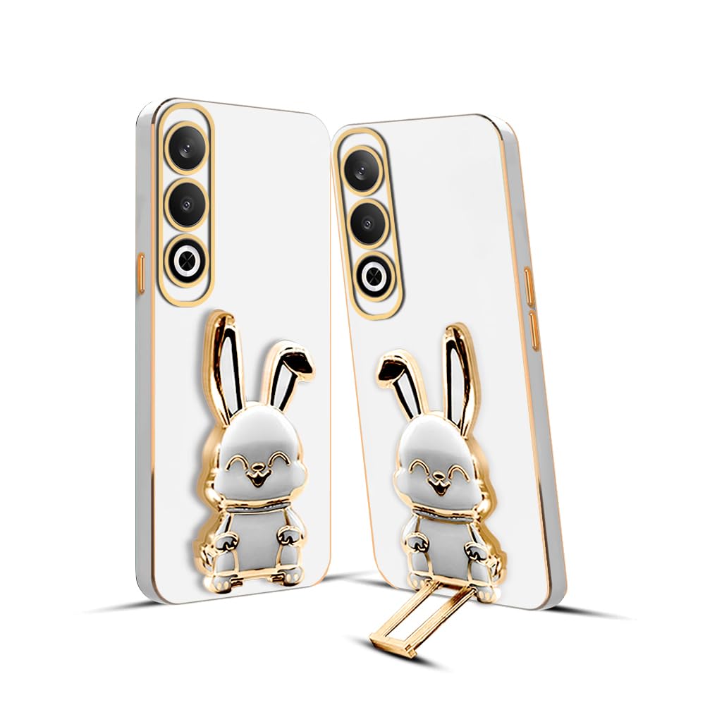 KARWAN® 3D Bunny with Folding Stand Back Cover Case Compatible for Oneplus Nord CE4 | Slim electroplated case | Stand case | Soft TPU | Space Astro Theme | Camera Protection-White (B0D3XJR3FB) Amazon Price History, Amazon Price Tracker