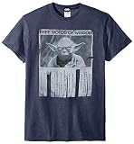 Star Wars Men’s Regular Vintage Inspired Graphic Tees T-Shirt, Premium Navy Heather, Large