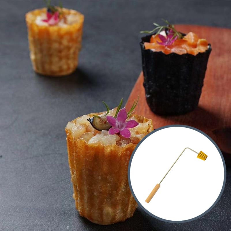 Image of UKCOCO Egg Tart Mold Baking Mold for Pastry Dessert for Malaysian Baking Kitchen Party Use Easy Demold and Clean 12.99X4.33X1.57In 1 X