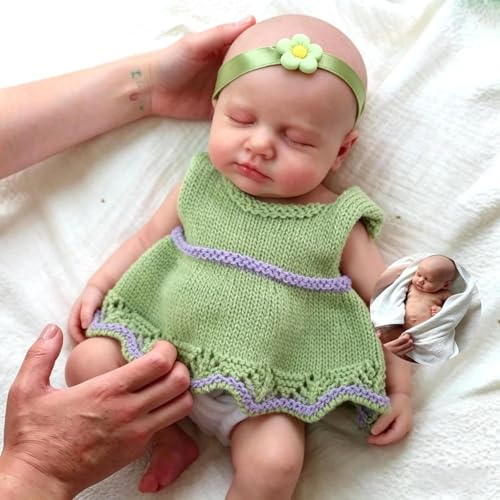 Muñeca Reborn de Silicona Anano 12 Pulgadas Realista miniatura 2