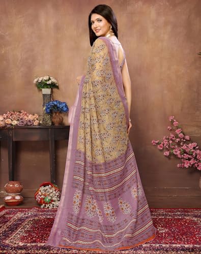 Image of Yashika Linen Blend Womens Saree