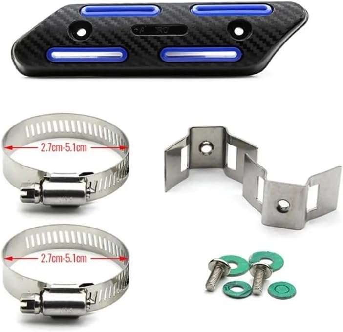 Anti-Scald Cover Exhaust Heat Shield Insulated Wrap Motorbike Downpipe Exhaust Cover Muffler Heat Shield Heat Shield Wraps