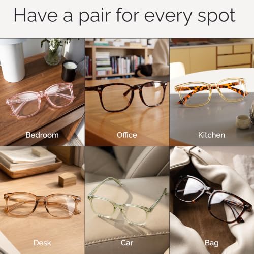 Image of CCVOO Reading Glasses for Women, Eye glasses, Blue Light Readers for Women, Cheaters