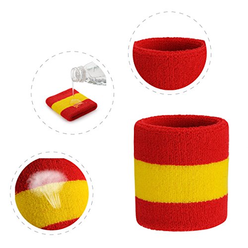 Onupgo Wristband Sweatbands For Men And Women - Athletic Cotton Terry Cloth Wrist Bands Sport Sweat Band For Basketball, Tennis, Football, Baseball, Running, Gym (1 Pair) #TOP3