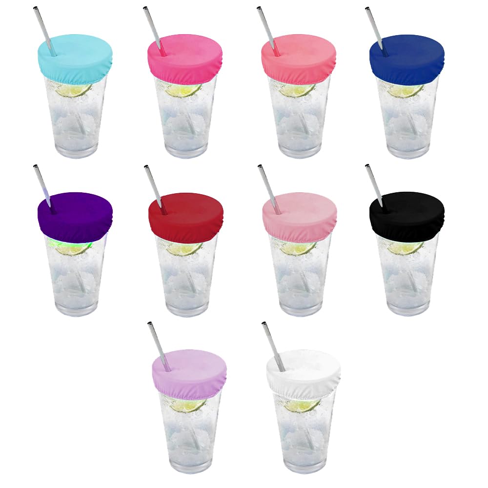 Drink Covers Anti Spike 20 PCS, Reusable Anti Spike Drink Covers for Drink Spiking Prevention, Washable Mesh Scrunchie Cup Covers for Women, Perfect for Bars, Clubs, Parties & Travel