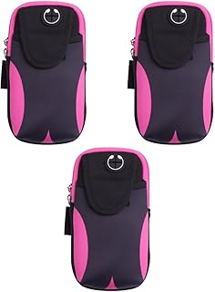 Uonlytech 3Pcs Braçadeiras De Ginástica Porta-Chaves De Braço Bolsos De Telefone Celular De Fitness Bolsa De Braço De Suporte De Telefone De Ginástica Para Telefone Celular Porta-Braço