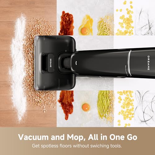 DREAME Aero Wet Dry Vacuum Cleaner, All-in-ONE Vacuum Mop for Wet & Dry Messes, 0 Hair Residue Great for Pet Owners, One-Press Self-Clean, 180 Lie Flat, 35mins Runtime for Hard Floor Cleaning - image 2