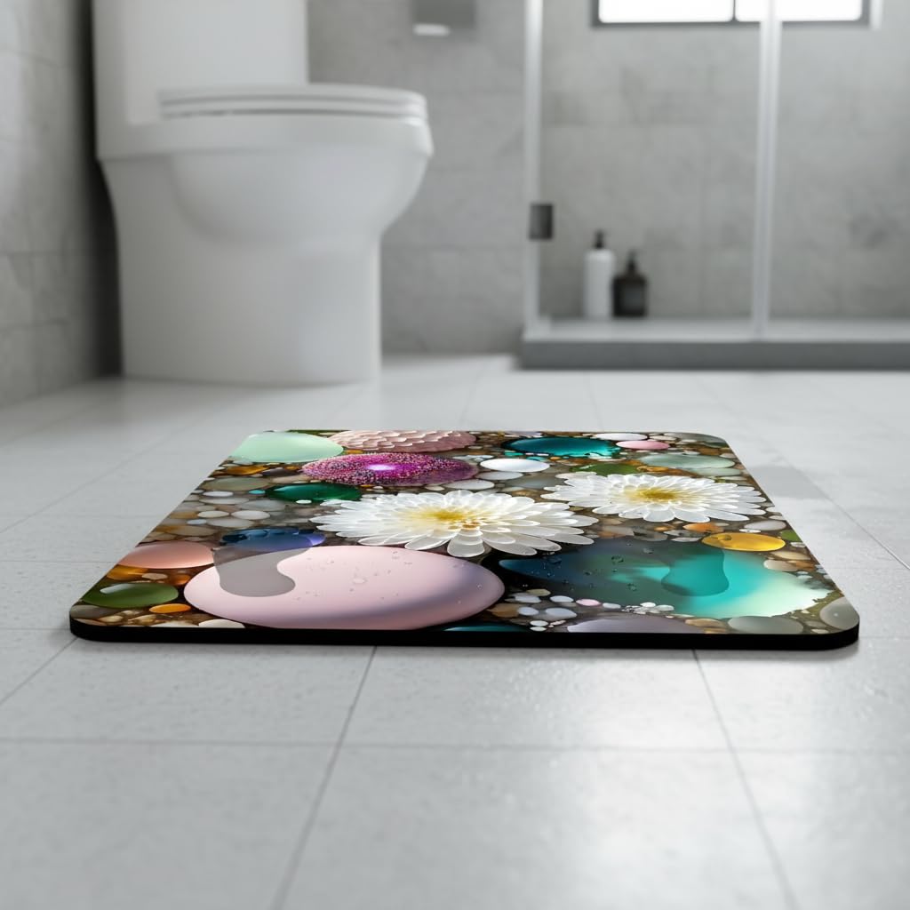 Tapis Bain Terre Diatomée Lavable, Color to 3, 60x90cm