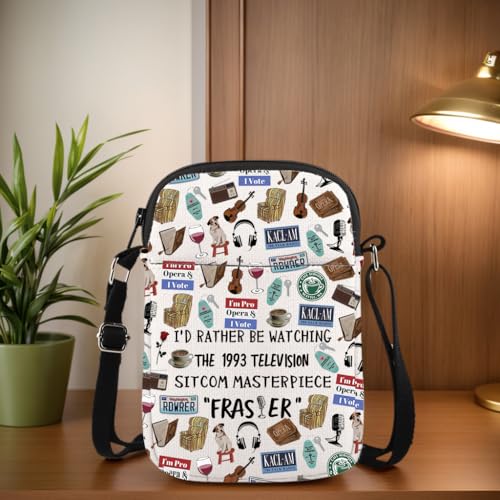 WCGXKO Classic Comedy Show Gift TV Show Merchandise TV Show Inspired Zipper Crossbody Bag For Fans4