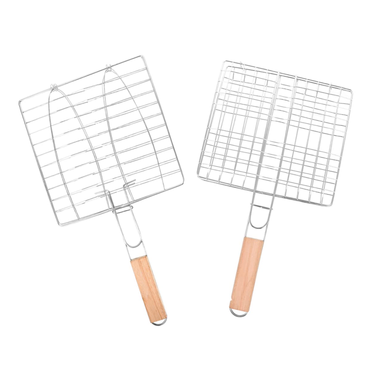 BESPORTBLE 2Pcs Outdoor Camping Bbq Fish Grill Baskets Portable Barbecue Nets for Easy Grilling Fish Basket Tool for Outdoor Cooking and Picnics