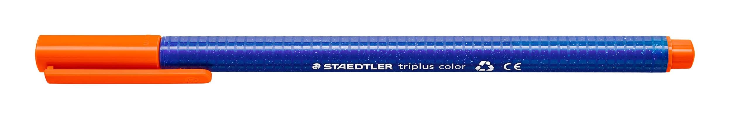 Staedtler 323 Triplus Colour Fibre-Tip Pens, 1.0 mm, Orange, Pack of 10