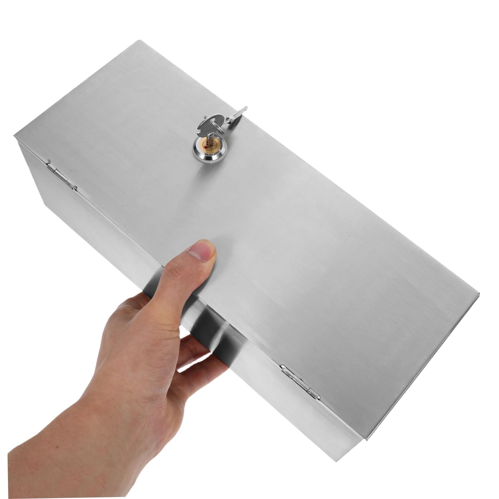 SEWACC Cubierta de Enchufe Tipo 86 Acero Inoxidable Antirrobo Caja Protectora Eléctrica para Interruptores de Pared Hogar Oficina 1 Unidad Segura y Resistente